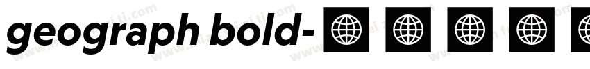 geograph bold字体转换